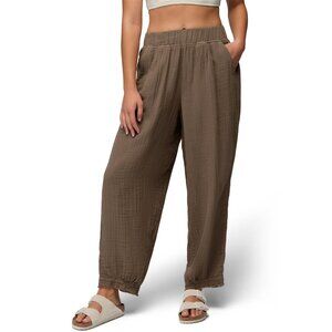 prAna Hideaways Beach Cover Up Pants mud Brown Size large